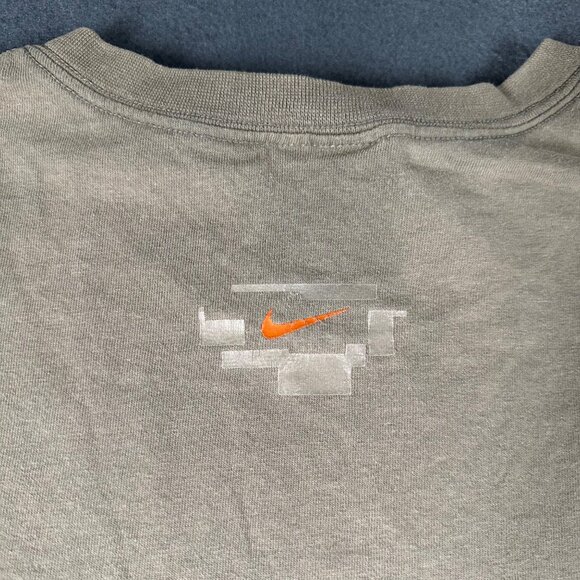 Vtg Nike Mens XXL Brown Tan Short Sleeve Crew Neck Just Do It Tee Streetwear - Picture 10 of 10